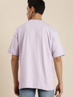 Dillinger Lavender Typographic Oversized T-shirt