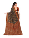 Vimla Women's Multi Crepe Silk Uniform Saree with Blouse