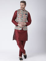 Hangup Men Standard Printed Men's Indian Wear-52APrintedNehru