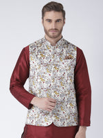 Hangup Men Standard Printed Men's Indian Wear-53APrintedNehru