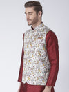 Hangup Men Standard Printed Men's Indian Wear-53APrintedNehru