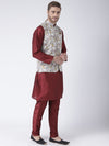 Hangup Men Standard Printed Men's Indian Wear-53APrintedNehru