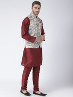 Hangup Men Standard Printed Men's Indian Wear-53APrintedNehru