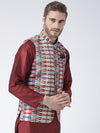 Hangup Men Standard Printed Men's Indian Wear-54APrintedNehru