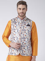 Hangup Men Standard Printed Men's Indian Wear-56APrintedNehru