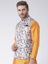 Hangup Men Standard Printed Men's Indian Wear-56APrintedNehru