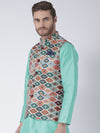 Hangup Men Standard Printed Men's Indian Wear-58APrintedNehru