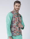 Hangup Men Standard Printed Men's Indian Wear-58APrintedNehru