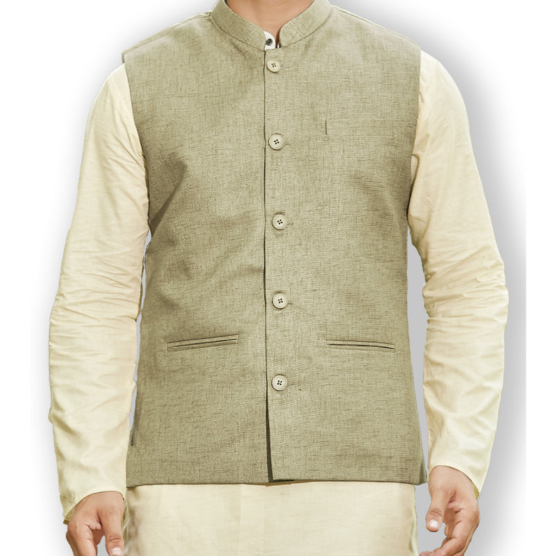 Authentics Nehru Jacket Olive