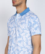 Dive into Style 'Fish' All-Over Print Men's Polo T-Shirt-Cotton Pique