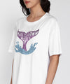 Whimsical Oversized Cotton Jersey Women's T-Shirt