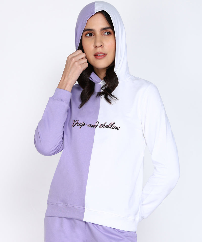 Captivating Embroidery French Terry Women's Hoodie