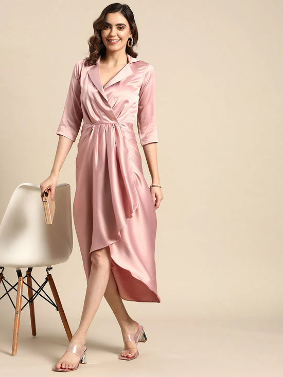 Shirt Dress With Front Drape-Tc0521Jpp-S