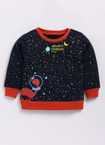 Mimino Full Sleeve Printed Baby Boys Sweatshirt