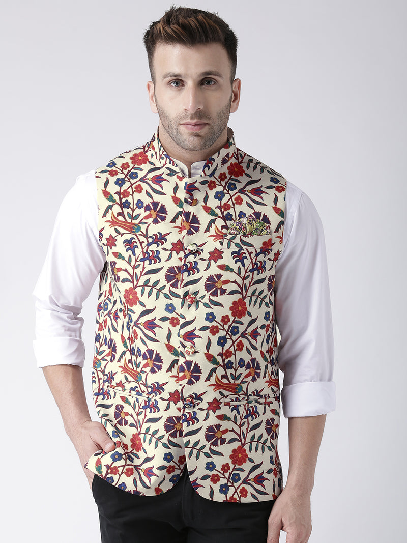 Hangup Men Standard Printed Men's Indian Wear-65APrintedNehru