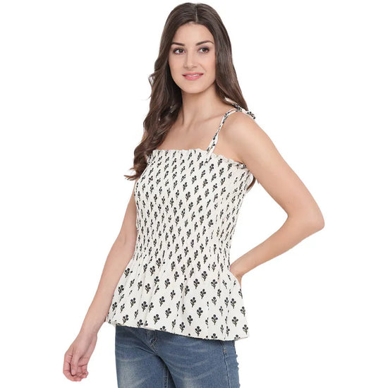 Aawari Cotton Strap Crop Top For Girls and Women AM0076-005-AM076-005