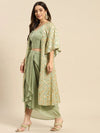 Women Solid Standard Pista Green Jumpsuits & Sets