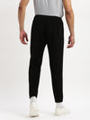 Men Slim Fit Solid Black Track Pant-698-Black