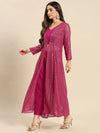 Women Solid Standard Magenta Jumpsuits & Sets