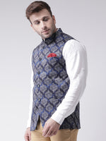 Hangup Men Standard Printed Men's Indian Wear-77APrintedNehru