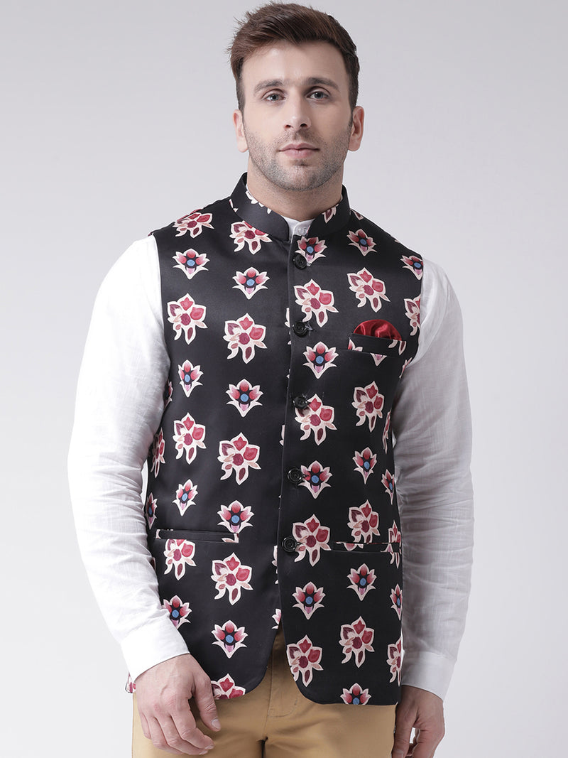 Hangup Men Standard Printed Men's Indian Wear-79APrintedNehru