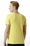 Huetrap Yellow Mens Short Sleeve Graphic Printed Tshirt-HT17MKGRAYLW00309