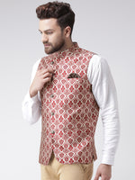 Hangup Men Standard Solid Men's Indian Wear-80AJacquardNehru