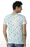 Huetrap White Mens Short Sleeve Graphic Printed Tshirt-HT15MKGRAOFW00067