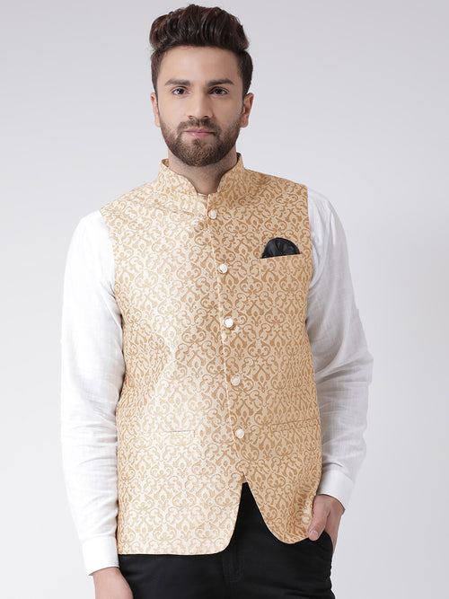 Hangup Men Standard Solid Men's Indian Wear-85AJacquardNehru