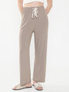 Women Solid Beige Trouser-8627-Beige