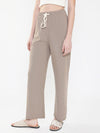 Women Solid Beige Trouser-8627-Beige