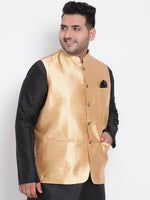 Hangup Men Standard Solid Men's Indian Wear-87A_Jacquard_Nehru1