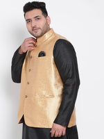 Hangup Men Standard Solid Men's Indian Wear-87A_Jacquard_Nehru1