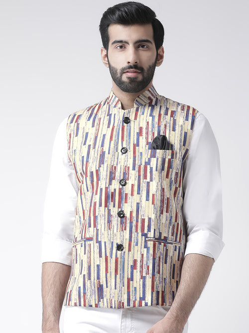 Hangup Men Standard Printed Men's Indian Wear-99APrintedNehru