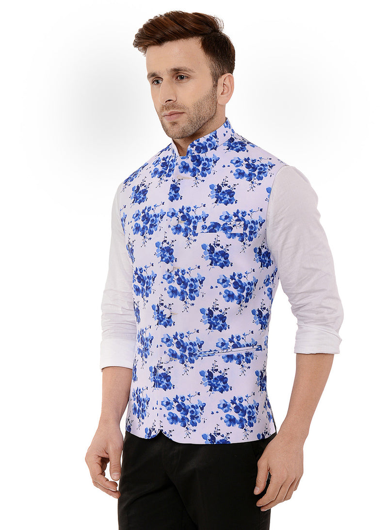 Hangup Men Standard Printed Men's Indian Wear-9APrintedNehru