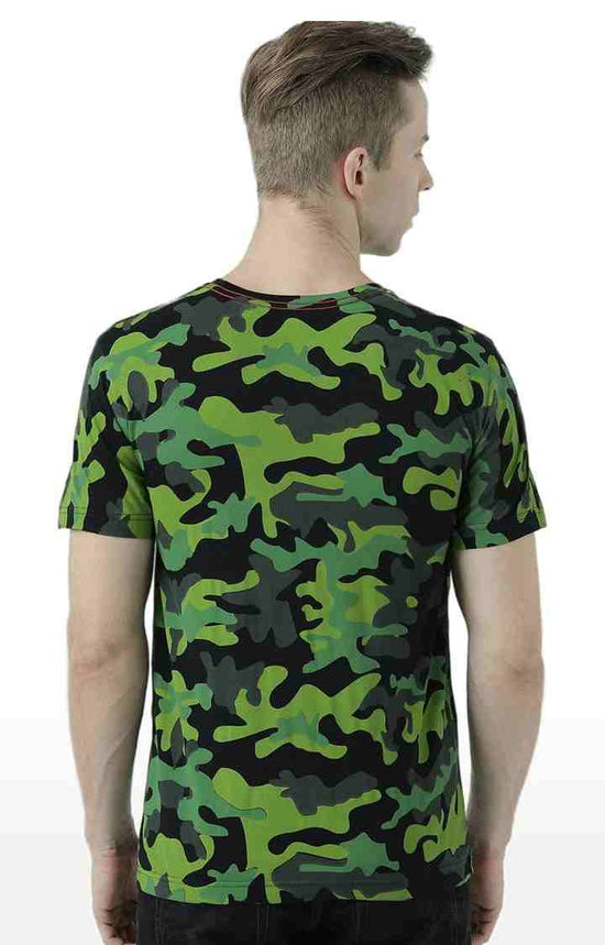 Huetrap Black Mens Short Sleeve Graphic Printed Tshirt-HT17MKGRABLK00909