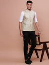 Men Solid Green Slim Fit Nehru Jacket-AD-J-203-Green