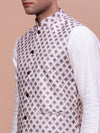 Men Solid Pink Slim Fit Nehru Jacket-AD-J-204-Pink