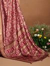 Saree Mall Women's  Blend Mauve Woven Design Designer Saree With Blouse Piece-ADWTYA1006