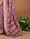 Saree Mall Women's  Blend Mauve Woven Design Designer Saree With Blouse Piece-ADWTYA1008