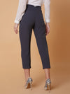 Women Pleated Solid Charcoal Formal Trousers-AE-10908A-Charcoal