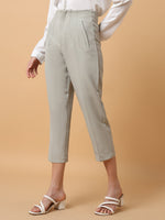 Women Solid Grey Formal Trouser-AE-10908-Grey