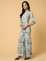 Women Printed Green Co-Ords Set-AE-15852-Green