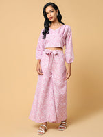 Women Printed Pink Co-Ords Set-AE-15906-Pink