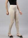 Women Solid Beige Slim Fit Jeggings-AF-2272-Beige