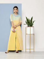 Women Printed Standard Yellow Jumpsuits & Sets