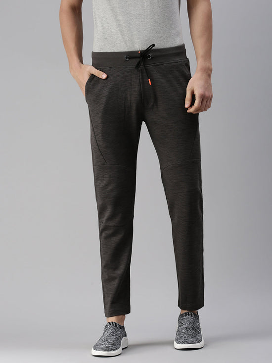 Men Solid Grey Straight Fit Trackpant-AJ-WG860-Grey