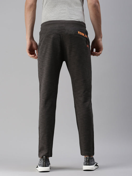 Men Solid Grey Straight Fit Trackpant-AJ-WG860-Grey