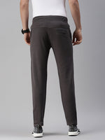 Men Solid Grey Straight Fit Trackpant-AJ-WG881-Grey