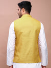 Men Solid Mustard Slim Fit Nehru Jacket-AK-51340-8-Mustard